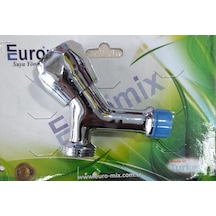 Euromix Çamaşır Musluk Vakumlu Paket Krom