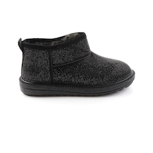 Bambi Siyah Taşlı Kadın Bot & Bootie K02834260187
