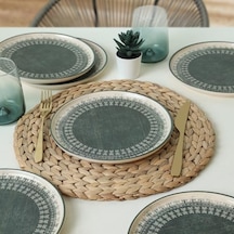 Maya Pasta Tabağı 22 Cm 6 Adet 20789 Açık Gri
