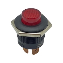 24v Buton Led Işıklı fişli 10 A 22 Mm Kırmızı N11.2782