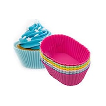 Silikon Oval Muffın Cup 6&Apos.Lı Set