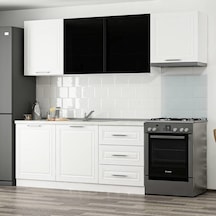 Minar 240 Cm Mbr C + Alm. Füme Cam Mutfak Dolabı Byz 240-mcacb2 Beyaz