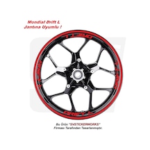 Mondial Drift L 125 Motosiklet Jant Şeridi 32'li Set Sticker Etiket Modeli