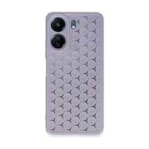Xiaomi Redmi 13c Uyumlu Kılıf Petek Silikon Kapak - Lila