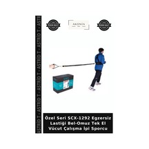 Özel Seri Scx-1292 Egzersiz Lastiği Bel-omuz Tek El Vücut Çalışma İpi Sporcu Çok Renkli