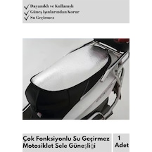 Özel Tasarım Motor Sele Güneşliği Dayanıklı Su Geçirmez Güneş Işınlarına Karşı Koruyucu 60 35cm