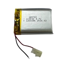103040 3.7v 1200mah Li-polymer Pil Devreli/1.5a