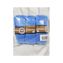 Angora Açık Mavi El Örgü İpi 3 Adet - Renk: 015