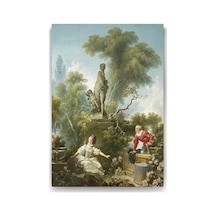 Jean Honore Fragonard - The Meeting Tablosu - 80x125cm 7/8 Yaş