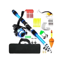 Lemestar 1.8m Karbon Fiber Teleskopik Olta Seti - Tuzlu Ve Tatlı Su Avı İçin Portatif Olta Makinesi, Misina Ve Depolama Çantası İle Tam Züccaciye