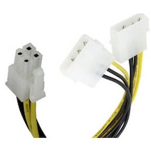 Detay Kablo Power Kablosu 2 adet IDE Erkek to Anakart CPU 4 Pin