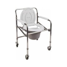 Ithal Tekerlekli Klozet Yükseltici Katlanir Paslanmaz Banyo Wc