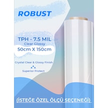 50 Cm X 1,5 Metre Tph Pvc Şeffaf Boya Koruma Filmi 190 Mikron Self-healing Tech
