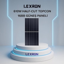 Lexron 610w Monokristal Half-cut Topcon 16bb Güneş Paneli