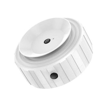 Pazly 360 Derece Dönen Güçlü Mıknatıslı Araç Telefon Tutucu - Vakum Emişli, Evrensel Beyaz Beyaz