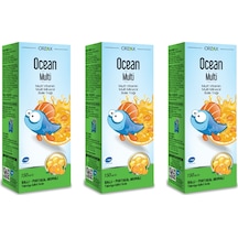 Ocean Multi Şurup Ballı Portakal Aromalı Balık Yağı 150 ML 3 Adet