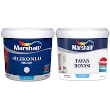 Marshall Özel Mat Duvar Boyası 2.5Lt=3.5Kg+Silikonlu-Tam Silinebi