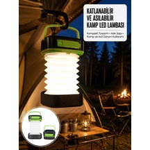 Hubrendy Tekno Kamp Lambası Katlanabilir Lamba Solar Şarjlı Led Lamba El Fenerli Yeni Nesil AÇIK GRİ KAHVE KARIŞIMI