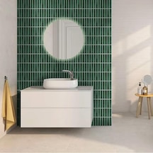 30 30cm Zümrüt Yeşili Epoksi 1 Adet 3d Yapışkanlı Duvar Kaplama Paneli Mutfak Banyo Salon Ofis