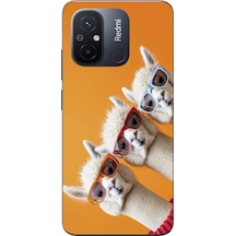 Redmi 12c Uyumlu Lamalar Baskılı Silikon Kılıf Renkli
