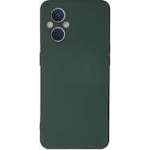 Cosmotex Newface Oppo Reno 7 Lite Kılıf Nano İçi Kadife Silikon - Koyu Yeşil