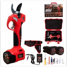 Haktaş 3 Adet 4 Ah Akülü 16.8 V 35 Mm Dijital Göstergeli Taşıma Jantalı Budama Makası Hkt 8610