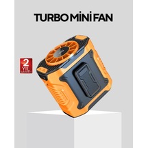 Dijital Ekranlı Turbo Mini Fan 3 Kademeli Hız, Sessiz Çalışma Ve Type-c Şarj