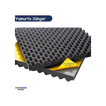 Akustik Yumurta Sünger Yapışkanlı 50 Dns 40mm 100cmx100cm Tdrtr