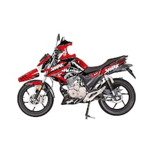 Mondial Drift L Kırmızı Shark Köpekbalığı Sticker Etiket Parçal