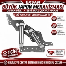Eksan B.japon Eski Tip Çekyat Kanepe Mekanizması Sağ Ve Sol 1 Takımdır Metalik