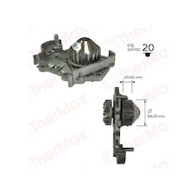 THERMAX T01.120 THERMAX DEVİRDAİM MEGANE R19 1.6 ENJ CLIO SYMOL 1