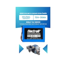 Rebat Su 68000 Batarya Standart Kapasite Lifepo4 72v 30ah Elektrikli Motosiklet Bataryası