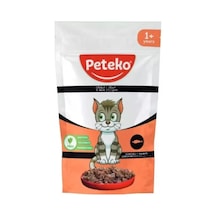 Peteko Pouch Jelly Somonlu Yetişkin Kedi Konservesi 85 G