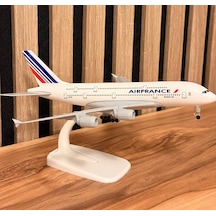 Air France F-hpjh Metal Maket Uçak 24 Cm Koleksiyonluk Model Uçak Ofis Dekorasyonu & Hareketli Tekerlekli