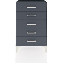 Arges Komodin 5 Çekmeceli 60x30x96 Antrasit-antrasit Antrasit