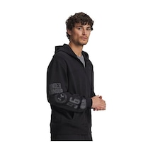 Under Armour Ua Rival Lw Graphic Fz Erkek Günlük Ceket 6014687-001 Siyah Siyah