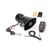 Kerwınn Araba Siren Korna Mikrofonlu 7 Ton, Mikrofonlu 12v 100w Acil Ses Amplifikatörü Pa Hoparlör Sistemi Ambulans Y