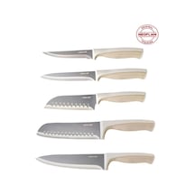 Neoflam Fika Microban Bej 5 Parça Bıçak Seti Bej