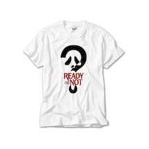 Scream Ready Or Not Beyaz Tişört Beyaz