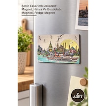 2 Adet İstanbul Temalı Magnet Şehir Tasarımlı Dekoratif Magnet, Hatıra Ve Buzdolabı Magneti, Fridge Magnet 1