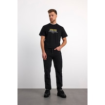 76098-73601 Erkek Tapered Fit Mıd Waıst Slim Leg Denim Pantolon 76098-73601 Blue Black