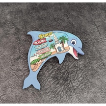 Magnet Balık Caretta Kule Buzdolabı Süsü Ahşap Magnet Mıknatıslı Hediyelik Eşya