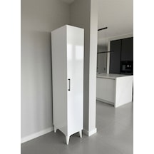 Aruat 6 Raf'lı Mutfak & Banyo Çok Amaçlı Kulanılabilen Kapaklı Dolap 30 161 Beyaz