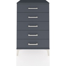 Hyperion Komodin 5 Çekmeceli 60x44x96 Antrasit-antrasit Antrasit