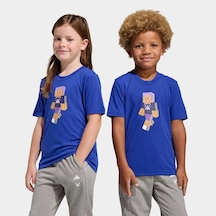 Adidas Minecraft Training Çocuk Mavi Tişört Ka0249 Mavi