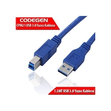 CODEGEN CPM21 1.5 Metre USB 3.0 Yazıcı Kablosu (Am-Bm)