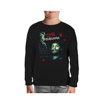 Che Guevara - Smoke Siyah Çocuk Sweatshirt Siyah