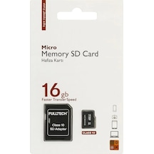 Fulltech Ftmfd3 Micro Sd Kart 16 Gb Class 10 U1 Hafıza Kartı