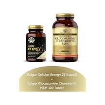 Solgar Cellular Energy 28 Kapsül + Glucosamine Chondroitin Msm 120 Tablet