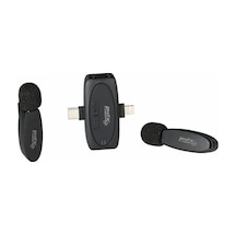 Pdx Plus,v6 2.4g 3 İn1 Kablosuz Yaka Mikrofonu Tip-c3.5mm İphone 15 Ve Antroit Telefon